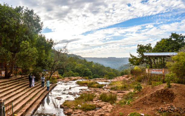 Madhya Pradesh, India May 2018 - Beautiful View Of Amarkantak, The Source Point Of Holy River Narmada Surrounded By Satpura And Vindhya Ranges. The Most Auspicious Pilgrim Place For Hindu Religion.