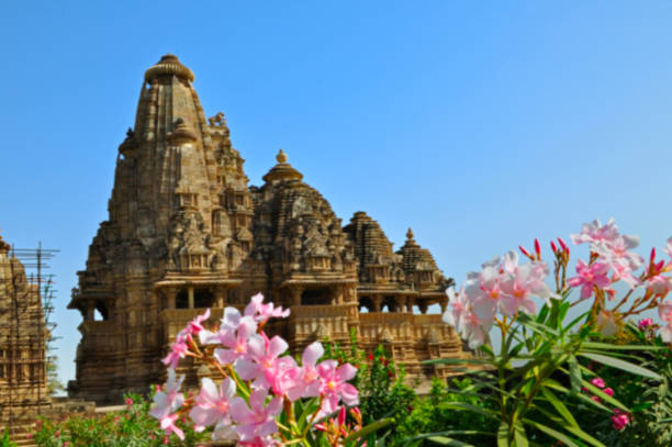 Blurred Image Of Vishvanatha Temple, Dedicated To Shiva, Western Temples Of Khajuraho, Madya Pradesh, India - Unesco World Heritage Site.